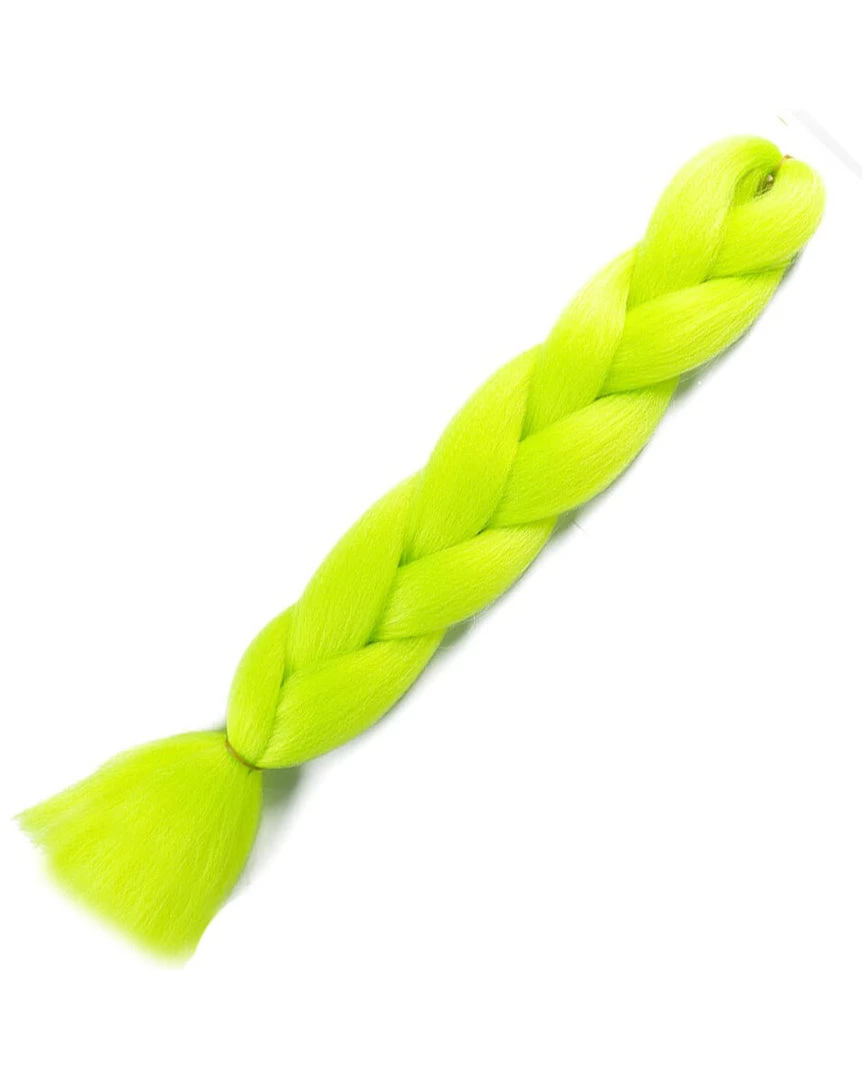 AE Womens 24" Neon Yellow Braiding Hair Extensions 1 AE Womens 24" Neon Yellow Braiding Hair Extensions