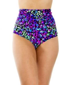 Shark Midnight Disco Zipper Back High Waist Booty Shorts Womens