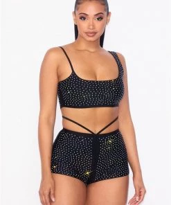 Hot And Delicious New Blinged Up Rhinestone 2pc Set