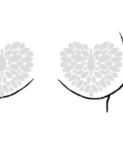 Uniflying Accessories Heart Rhinestone Self-Adhesive Jewel Pasties