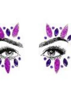 Uniflying Accessories Electric Violet Face Jewel