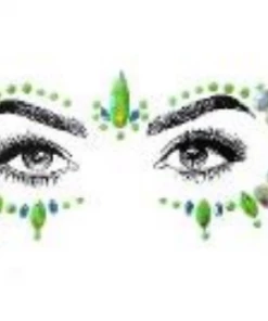 Uniflying Emerald Queen Face Jewel Accessories