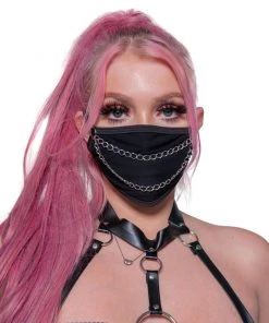 Bodyzone Black Chain Me Up Face Mask Accessories