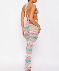 Hot And Delicious Radical Love 2pc Crochet Pant Set