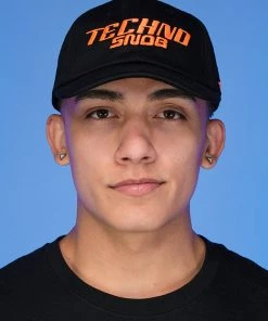 Jarmoo Womens Techno Snob Orange Dad Hat