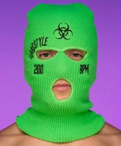 Jarmoo Biohazard Hardstyle Green Ski Mask
