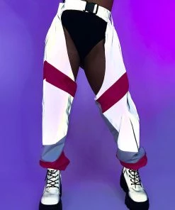 AE Trip The Light Pink Reflective Chaps New