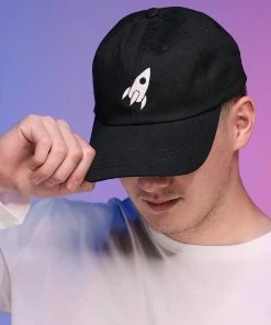Space Yacht Black & White Dad Hat New