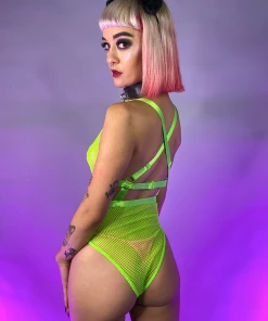 Main Street Loungewear Combat Fishnet Bodysuit