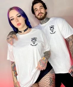 Jarmoo Sell Your Soul To The Rave White Tee Womens