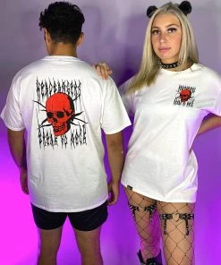 Jarmoo Womens Headbangers Break Yo Neck RW Tee