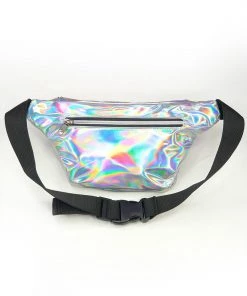 Hua Xin Xing Rui Bags Holographic Silver Rave Fanny Pack Outerwear