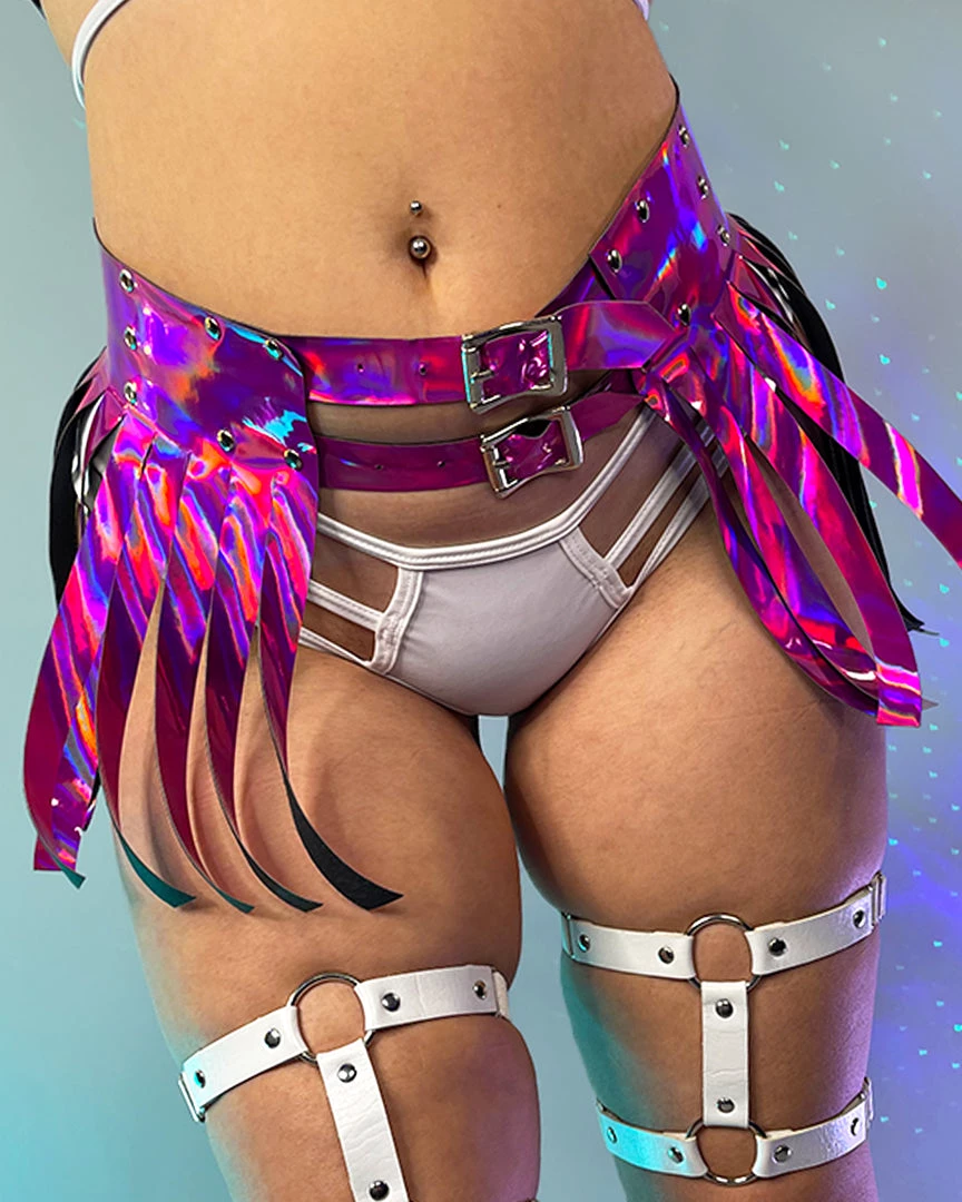 Daisy's Corsets New Fuchsia Feelz Fringe Skirt 1 Daisy's Corsets New Fuchsia Feelz Fringe Skirt