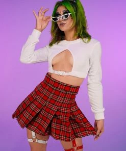 AE Buckle Keyhole Crop Top New