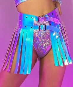 Daisy's Corsets Wanderlust Iridescent Fringe Skirt New
