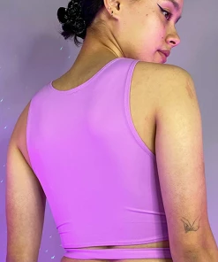 Roma Candy Lane Cropped Underboob Top New