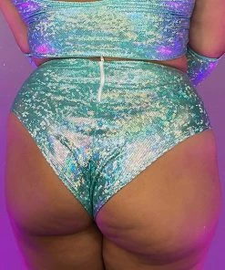 J. Valentine New Shattered Sequin Higher Waist Rave Shorts 17 J. Valentine New Shattered Sequin Higher Waist Rave Shorts