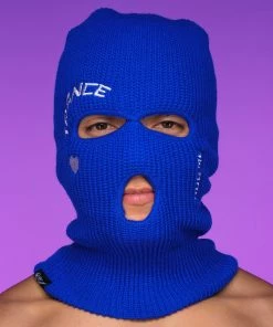 Jarmoo Womens Trance Hug Me Blue Ski Mask