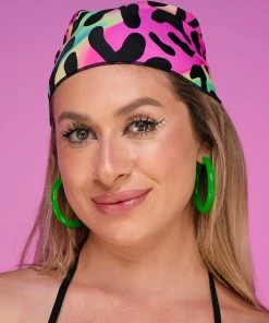 Elizabeth Acid Jungle Triangle Bandana Mens