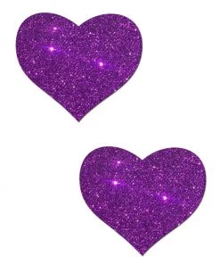 Pastease Heart Solid Glitter Nipple Pasties Womens