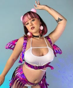 Daisy's Corsets Fuchsia Feelz Harness Wings