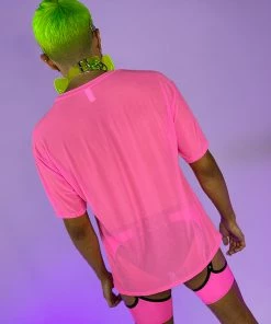 OhYes Fashion Got Ya Covered Oversized Mesh Tee