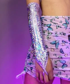 Roma Iridescent Shimmer Gloves (Pair) Accessories