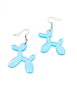 AE Holographic Balloon Poodle Earrings