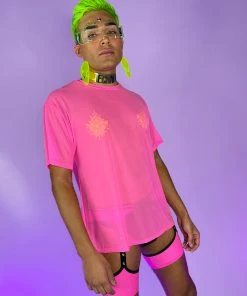 OhYes Fashion Got Ya Covered Oversized Mesh Tee