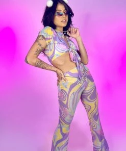 Hot And Delicious Groovy Baby 2pc Pant Set New
