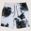 BJD Inc. Palm Skull Tie Dye Fleece Shorts