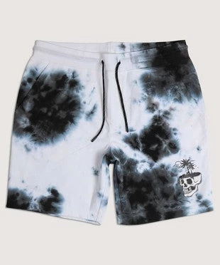 BJD Inc. Palm Skull Tie Dye Fleece Shorts 1 BJD Inc. Palm Skull Tie Dye Fleece Shorts