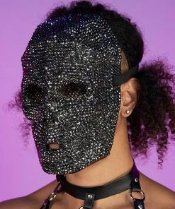 KBW Rhinestone Skull Full Face Mask Accessories