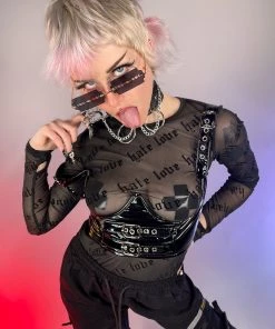 AE Midnight Ride Underboob Corset New