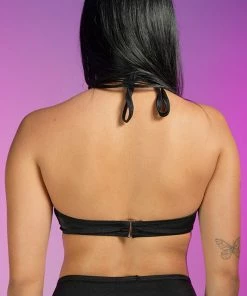 Roma Black Kinetic Criss-Cross Top