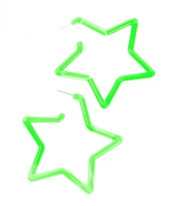 AE New Neon Retro Star Acrylic Earrings