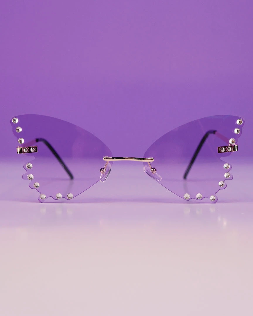 AE Diamond Butterflies Color Sunglasses Womens 4 AE Diamond Butterflies Color Sunglasses Womens