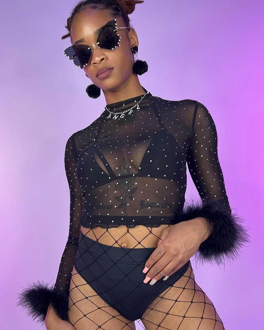 Bear Dance High Class Mesh Long Sleeve Top 7 Bear Dance High Class Mesh Long Sleeve Top