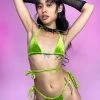 TIC TOC Green Velveteen Micro 2pc Bikini