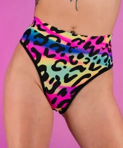 Elizabeth Acid Jungle Scrunch Back Booty Shorts