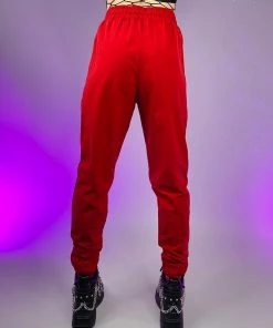 AE Womens Red Reflective Unisex Joggers