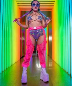 Hot And Delicious Sheer Possibilities Organza Chaps New