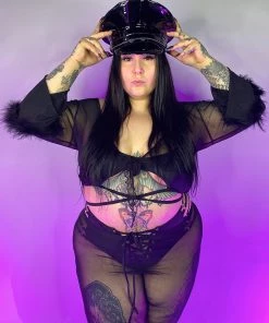 AE Bubble-icious Sheer Front-Tie Top New