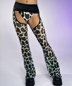 Bodyzone New Moo I'm A Cow Mesh Flare Chaps