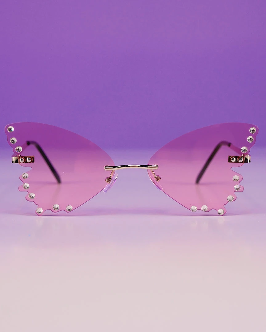 AE Diamond Butterflies Color Sunglasses Womens 2 AE Diamond Butterflies Color Sunglasses Womens