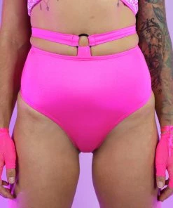 Roma New Candy Lane High Waisted Ring Detail Shorts