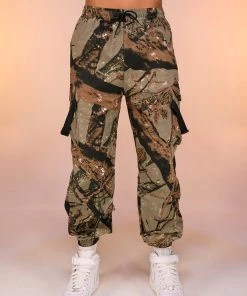 AE Mens Green Camo Joggers