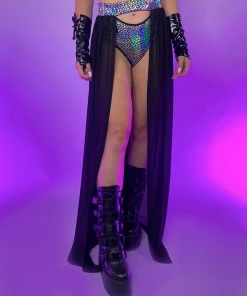 Roma Astro Candy Open Long Sheer Skirt With Waisted Band