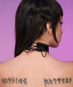 Bodyzone Sugar Baby Black O-Ring Choker New