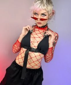 Shark Womens Black Click It Buckle Top